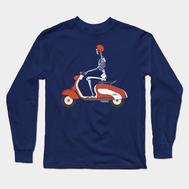 Chilly Ride Long Sleeve T-Shirt by MonkeyColada